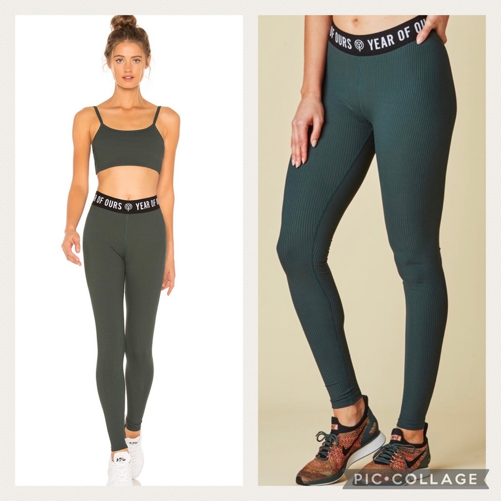 NWT Year Of Ours Skater Leggings in Forest Small